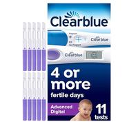 Clearblue Advanced Digital Ovulation & Pregnancy Test, Double Your Chances of Getting Pregnant. 10 Advanced Digital Ovulation Tests & 1 Rapid Detection Pregnancy Test, Try The Free Cycle Tracking App