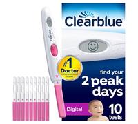 Clearblue Digital Ovulation Tests (OPK), Easy At Home Ovulation Test, 1 Digital Holder And 10 Tests, Proven To Increase The Chances Of Getting Pregnant Naturally, Packaging May Vary