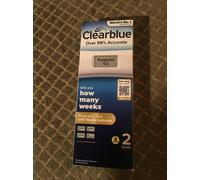 Clearblue Pregnancy Test - Digital with Weeks Indicator, The Only Test That Tells You How Many Weeks, 2 Digital Tests, Packaging May Vary