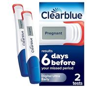Clearblue Early Detection Pregnancy Test - Digital Ultra Early (10 mIU/ml), No Test Can Tell You Sooner - 2 Digital Tests, Packaging May Vary