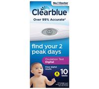 Clearblue Digital Ovulation Tests (OPK), Easy At Home Ovulation Test, 1 Digital Holder And 10 Ovulation Tests, Proven To Increase The Chances Of Getting Pregnant Naturally, Packaging May Vary