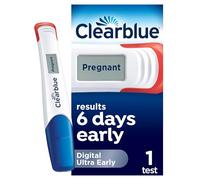 Clearblue Pregnancy Test, Digital Ultra Early Detection (10 mIU/ml), Results 6 Days Early, 1 Digital Test, Packaging May Vary