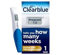 Clearblue Pregnancy Test Digital with Weeks Indicator, 1 Test, Packaging May Vary