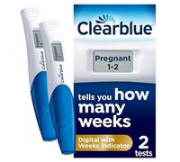 Clearblue Pregnancy Test With Weeks Indicator - 2 Tests - EXPIRY 30/06/2028