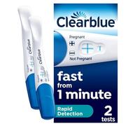Clearblue Pregnancy Test, Rapid Detection, Result As Fast As 1 Minute, Kit of 2 Tests, Easy At Home Pregnancy Test, Packaging May Vary