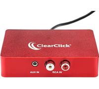 ClearClick Audio to USB 2.0 - Second Generation - Audio Capture & Live Streaming Device - Input 1/8" 3.5mm Aux AV RCA - USB-C Plug & Play