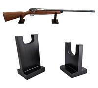 Clearco Wood Gun Stands, display stands for rifles, long guns, firearms, weapons and collectables. (Oak)