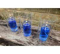 CLEARCRAFT 3 x INDOOR OR GARDEN OIL CANDLE LAMPS FOR USE WITH SMOKELESS,ODOURLESS LAMP OIL PERFECT LIGHTS FOR BARBECUES, MOTHERS DAY, VALENTINE, CHRISTMAS FOR HER GIFT: KRAKOW (LARGE 150 X 80)