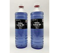 CLEARCRAFT SMOKELESS, ODOURLESS COLOURED LAMP OIL - 2 X 1 LITRE - FREE FUNNEL INCLUDED. (LILAC) (LILAC)