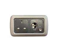 Clearcut - Flatline Silver Double Frame - Support Frame - 12v-TV Aerial - 240v Socket - Socket Back - Campervan and Motorhome