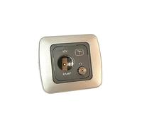 Clearcut - Flatline Silver Single Surround - Support Frame - 12v Socket-TV Aerial - Campervan and Motorhome