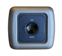 Clearcut - Graphite Grey Single Surround - Support Frame - 12v Socket - Campervan and Motorhome