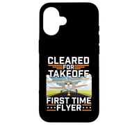 Cleared For Takeoff First Time Flyer Airline Pilot Aviation Case for iPhone 16