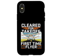 Cleared For Takeoff First Time Flyer Airline Pilot Aviation Case for iPhone X/XS