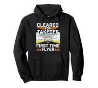 Cleared For Takeoff First Time Flyer Airline Pilot Aviation Pullover Hoodie