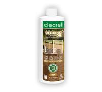 Clearell 1L | Decking Oil | Clear - Nourishes & UV Protects Outdoor Wood - Water Protection Sealer & Preserver Suitable for All Softwood & Hardwood Decking, Fences, Sheds & Furniture - 1 Litre