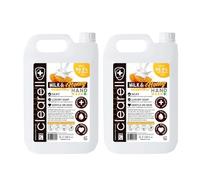 Clearell MILK & HONEY 10L Hand Soap | Pack of 2 x 5L | Liquid Wash 10 Litre Refill, Fragranced Hydrating Skin & Body Wash Gel for Soft and Sensitive Skin Care - 100% Vegan & Cruelty Free