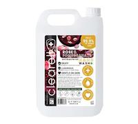 Clearell ROSE & POMEGRANATE 5L Hand Soap Liquid Wash 5 Litres Refill, Antibacterial Fragranced Hydrating Skin & Body Wash Gel for Soft and Sensitive Skin Care - 100% Vegan & Cruelty Free
