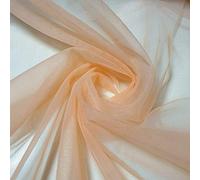 *Clearence*Wedding Arch MESH NET Fabric Sash Bows Wedding Table Runner (150cm Wide) by The Meter (Peach, 2 Meter)