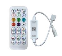 Clearhill 24Key RF Bluetooth RGB Music LED Strip Controller, DC5-24V, APP Control, Music Sync for WS2812B WS2811