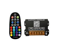 Clearhill 29 Key Music Rhythm Bluetooth Controller - Bluetooth 4.0+EDR, 10m Sensing, App & RF Remote (Battery Not Included), Timer/Music Modes, DC5-24V, for LED RGB Strip