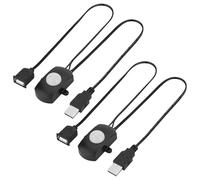 Clearhill 2Packs 5V Motion Sensor Switch with USB Male and Female Connector(Black),Automatic Sensor Switch for Indoor DIY LED Lighting,Such as Kitchen,Cloakroom,etc.