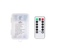 Clearhill 3 1.5V AA Battery Case Box Holder with On/Off Switch (Not Included Battery),8 Modes,USB Female Port,IP44,for 5V USB Strip Lights,Fairy String,Curtain Lights