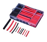 Clearhill 300Pcs Heat Shrink tubing kit -3:1 high Flexibility, Easy to Operate, Solder Joint Protection, Waterproof, Red&Black, Insulated Wire and Cable Wrapping in Various Sizes