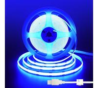 Clearhill 5V USB COB LED Strip Lights,6.56FT/2M,Blue,320LEDs/M,8mm Width,Not Waterproof IP20,1M USB Cable,Flexible LED Tape Light for DIY Home Indoor Decoration