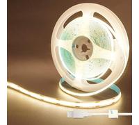 Clearhill 5V USB COB LED Strip Lights,9.84FT/3M,Natural White 4000K,320LEDs/M,8mm Width,Not Waterproof IP20,1M USB Cable,Flexible LED Tape Light for DIY Home Indoor Decoration