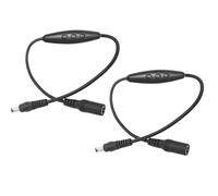 Clearhill DC 5521 Male and Female Connector 2Packs,6-Speed Dimming,ON-Off Function,Stepless Dimming,2A Current,22AWG Wire,16k Refresh Rate,60s delay Off,for 12V Single Color Led Lights(Black)