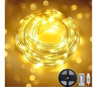 Clearhill Fairy Lights 20M/65FT Warm 200LED USB Soft Wire String Lights, Waterproof with Remote & Timer, 8 Modes Lights for Bedroom, Christmas Tree, Indoor Outdoor Decoration