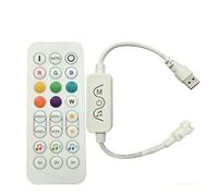 Clearhill Smart RGB LED Strip Controller, Dream Color, Bluetooth 4.0+EDR & RF 2.4GHz Remote, APP Control, Music Sync, 5V USB for WS2811 WS2812B, Android & iOS Compatible