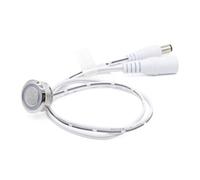 Clearhill Touch Dimmer Switch 12V-24V DC 5A, LED Brightness Controller for 17mm Mounting Hole, Stepless Dimming On/Off Touch Switch for LED Strips,1Pcs White