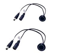 Clearhill Touch Dimmer Switch 12V-24V DC 5A, LED Brightness Controller for 17mm Mounting Hole, Stepless Dimming On/Off Touch Switch for LED Strips,2Pcs Black
