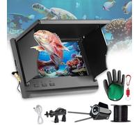 Clearhook Fishing Camera, 5″ Portable Underwater Fishing Camera - Underwater 220° Wide View, 4.3/5Inch IPS Wide Angle Display, Portable Fish Finder for Ice Lake and River (Temperature,98ft)