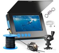 Clearhook Fishing Camera, Clearhook 5″ Portable Underwater Fishing Camera - 220° Wide-Angle IR Night Vision, IP65 Waterproof, 100ft Cable for Lake Boat Kayak Fishing (IPS Screen,164ft)