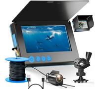 Clearhook Fishing Camera,Clearhook 5″ Portable Underwater Fishing Camera - 220° Wide-Angle IR Night Vision,10000mAh Battery,IP65 Waterproof,100ft Cable,Depth 50m (15m)