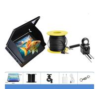 Clearhook Fishing Camera, Portable Underwater Fishing Cameras, with Video Cable, Muddy Water Treatment, Multifunction Ultra Clear Camera, for Sea, Ice, Wild Fishing (4.3in+15m+camera)