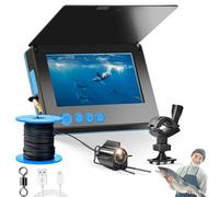 Clearhook Underwater Camera,Clear Hook 4.3″/5″ Portable Underwater Fishing Camera Fish Finder 220° Wide-Angle Ir Night Vision,Muddy Water Treatment,10000mAh Battery Sea/Ice/Wild Fishing (4.3In/100Ft)