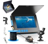 Clearhook Underwater Camera, Underwater Fishing Camera, with 5″ IPS Monitor, 220° Wide-Angle Night Vision, Portable Fish Finder, 100ft Cable, IP65 Waterproof, for Ice, River & Boat (Waterproof, 4.3in)