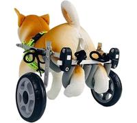 Clearlin 2 Wheel Dog Wheelchair for Small/Medium Dogs & Cats, Mobility Aid for Injured Pets (2.5-11kg), Adjustable Dog Cart for Walking Support, Size XS Widen(Size L)