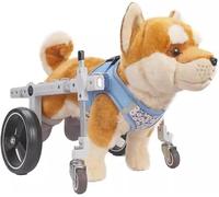 Clearlin Adjustable 2/4 Wheels Dog Wheelchair for Rear Leg Support, Hip Brace for Puppy Dysplasia & Mobility, Comfortable Dog Mobility Aid(Four-wheel,L)