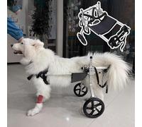 Clearlin Adjustable Dog Wheelchair for Back Legs, 2-Wheel Pet Trolley for Medium to Large Dogs, Ideal for Arthritis, Aging, Injured Pets - Supports Hind Limb Mobility(XXL)