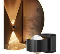 Clearlin LED Night Light Projector,Plug into Wall, Dusk to Dawn Sensor, Rotating Nightlight for Kids, Soft White Ambient Lighting for Bathroom, Bedroom