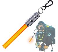 Clearlin Scuba Diving Flashlight, Bright Underwater Light with Adjustable Modes, Battery Powered Diving Warning Light, Long Burn Time, LED Scuba Light for Night Diving(Orange,Flashing)