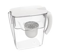 Clearly Filtered No.1 Filtered Water Pitcher/Updated Model/Targets 365+ Contaminants e.g. Fluoride Chlorine PFAS Microplastics Lead Arsenic BPA/BPS Free (Pitcher Includes 1 Filter)
