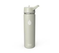 Clearly Filtered Water Bottle | Removes 220+ Contaminants, Double-Wall Insulated Stainless Steel, BPA/BPS Free, Phthalate Free, Filters Flouride Lead Chlorine (20oz, Sage Gray)