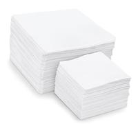 Clearly | Food Grade White Strung Paper Bags 10" x 10" | Premium Quality UK Made Sulphite Paper Bags - Ideal For Kitchen Food Sandwich Fruit Veg Storage Grocery Shop Pastries (100)