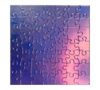 Clearly Impossible, Impossible Puzzle Game Blue Difficult | Creative and Eye-catching, 49pcs Adult Changing Acrylic Puzzles for Adults Kids Kids